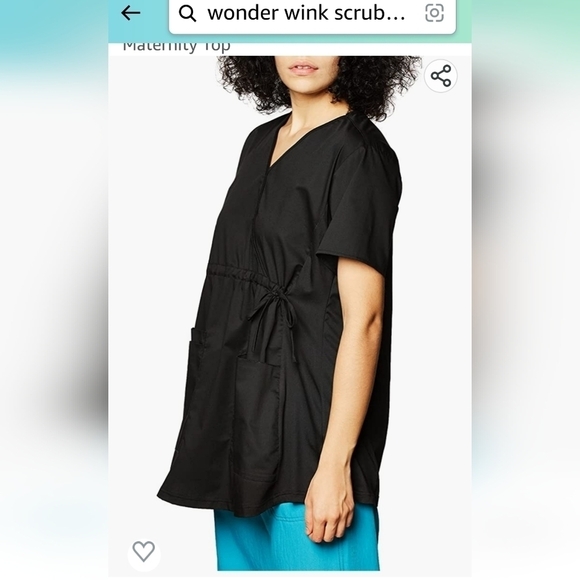 WOMENS scrub top plus size Wonderwork wonderwink Maternity Top  Sz 3x - Picture 3 of 5